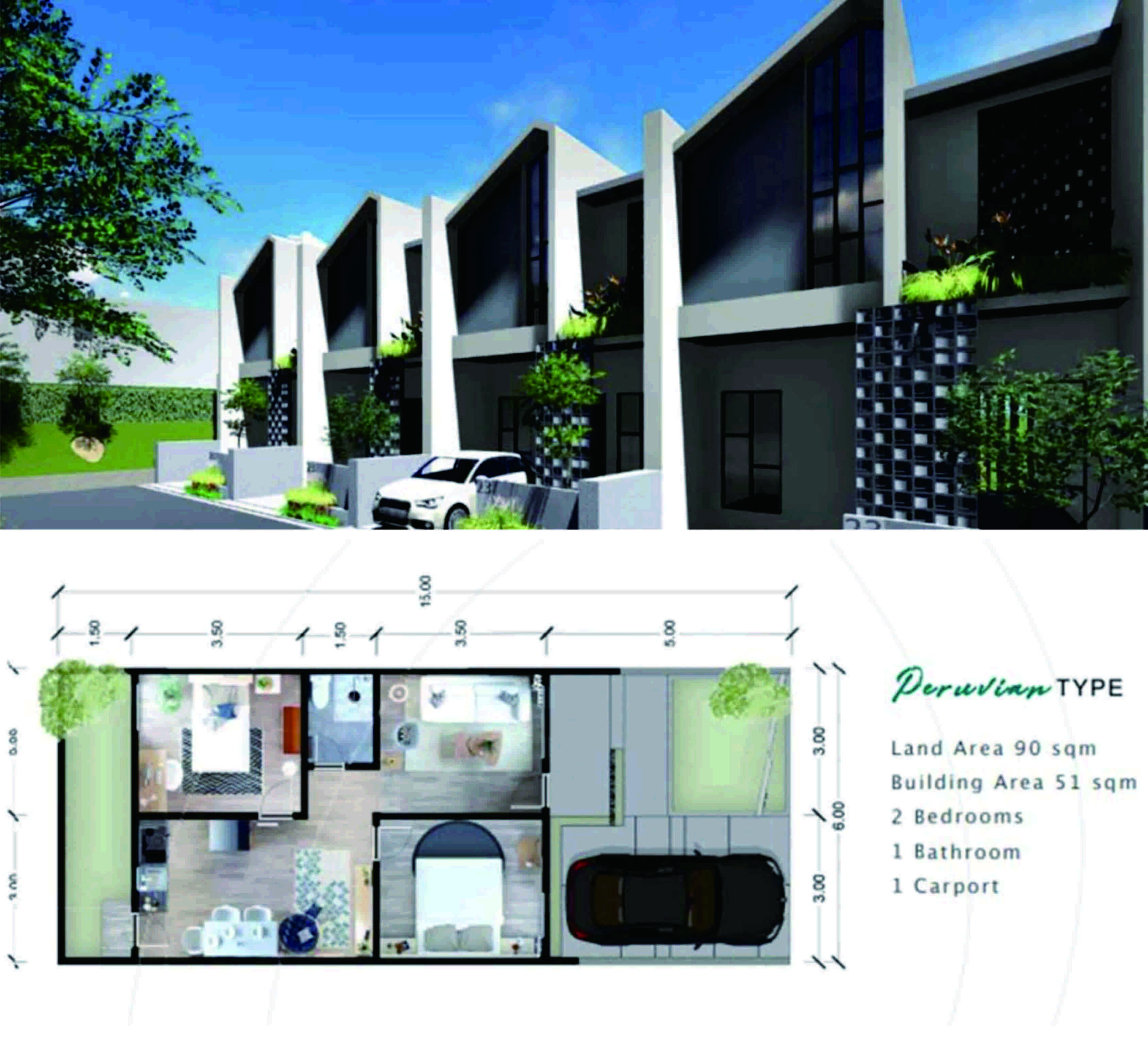 Pelican Residence – Dijual Rumah Modern yang Asri di Serua, Ciputat, Tangerang Selatan